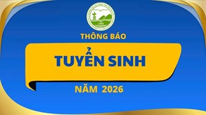 THÔNG BÁO TUYỂN SINH ĐẠI HỌC HỆ TỪ XA NĂM 2026